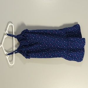 Tea Collection ruffled midi dress in confetti - nightfall, size 2